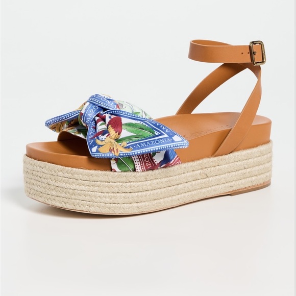 FARM Rio Shoes - NIB • Farm Rio Camel Scarf Espadrille